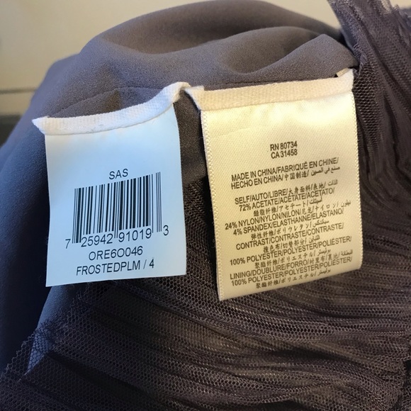 BCBGMaxAzria Strapless Sweetheart Neckline Tulle Ruffle Cocktail Dress - Size 4 - Picture 4 of 4